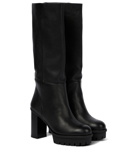 Aquazzura Beau Soleil 60 leather knee-high boots