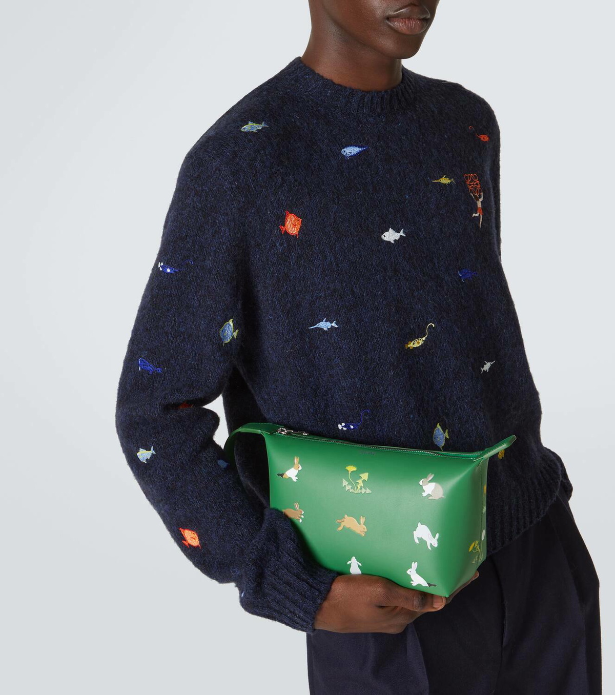 Loewe x Suna Fujita Bunny leather vanity bag Loewe