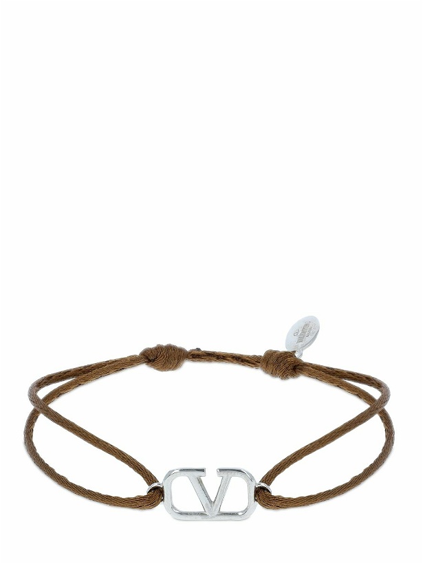 Photo: VALENTINO GARAVANI - V Logo Slim Adjustable Bracelet