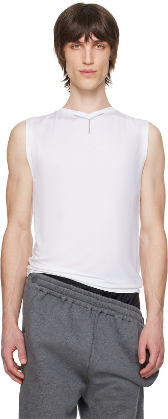 Photo: Y/Project White V-Neck Tank Top