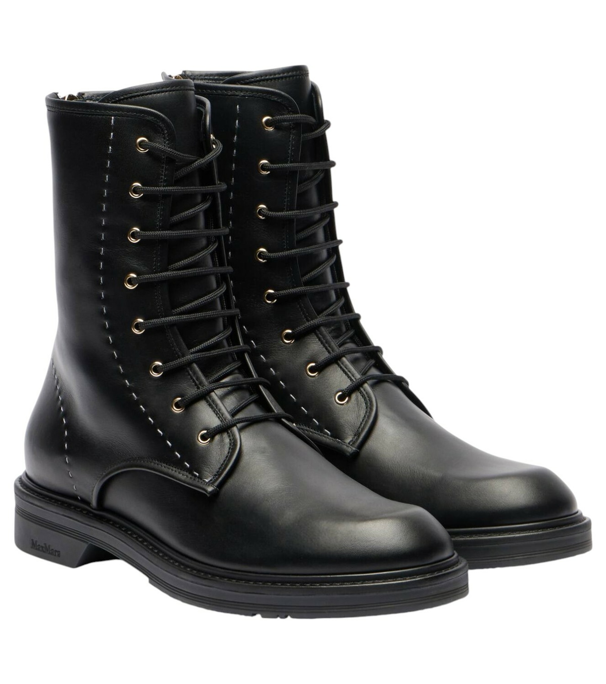 【MAX MARA】 Springboot キャンバス プラットフォームブーツ MAX MARA - Springboot Canvas Platform Boots Max Mara