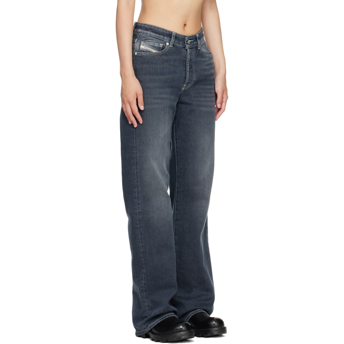 Diesel Blue High Waist 1971 D-Sent Regular Jeans
