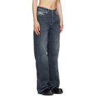Diesel Blue High Waist 1971 D-Sent Regular Jeans