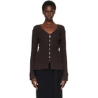 Proenza Schouler Brown Valeria Cardigan