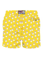 MC2 Saint Barth Man Light Fabric Swim Shorts With Estathé Print | Estathe® Special Edition