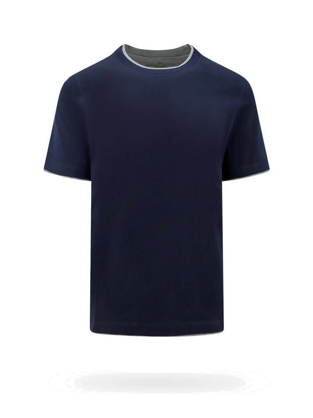 Photo: Brunello Cucinelli   T Shirt Blue   Mens