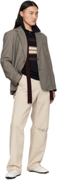 Commission Brown Houndstooth Varsity Blazer