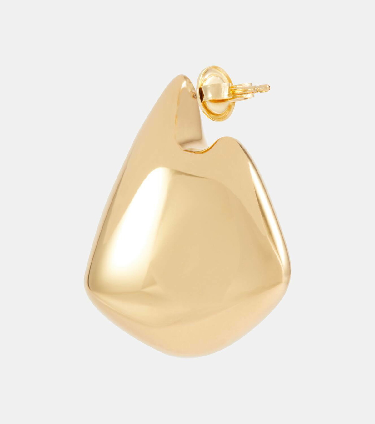 Bottega Veneta Fin Small 18kt gold-plated sterling silver earrings