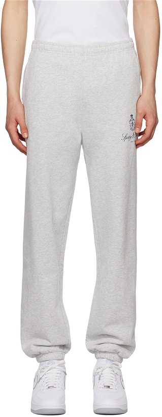 Photo: Sporty & Rich Gray Printed Sweatpants