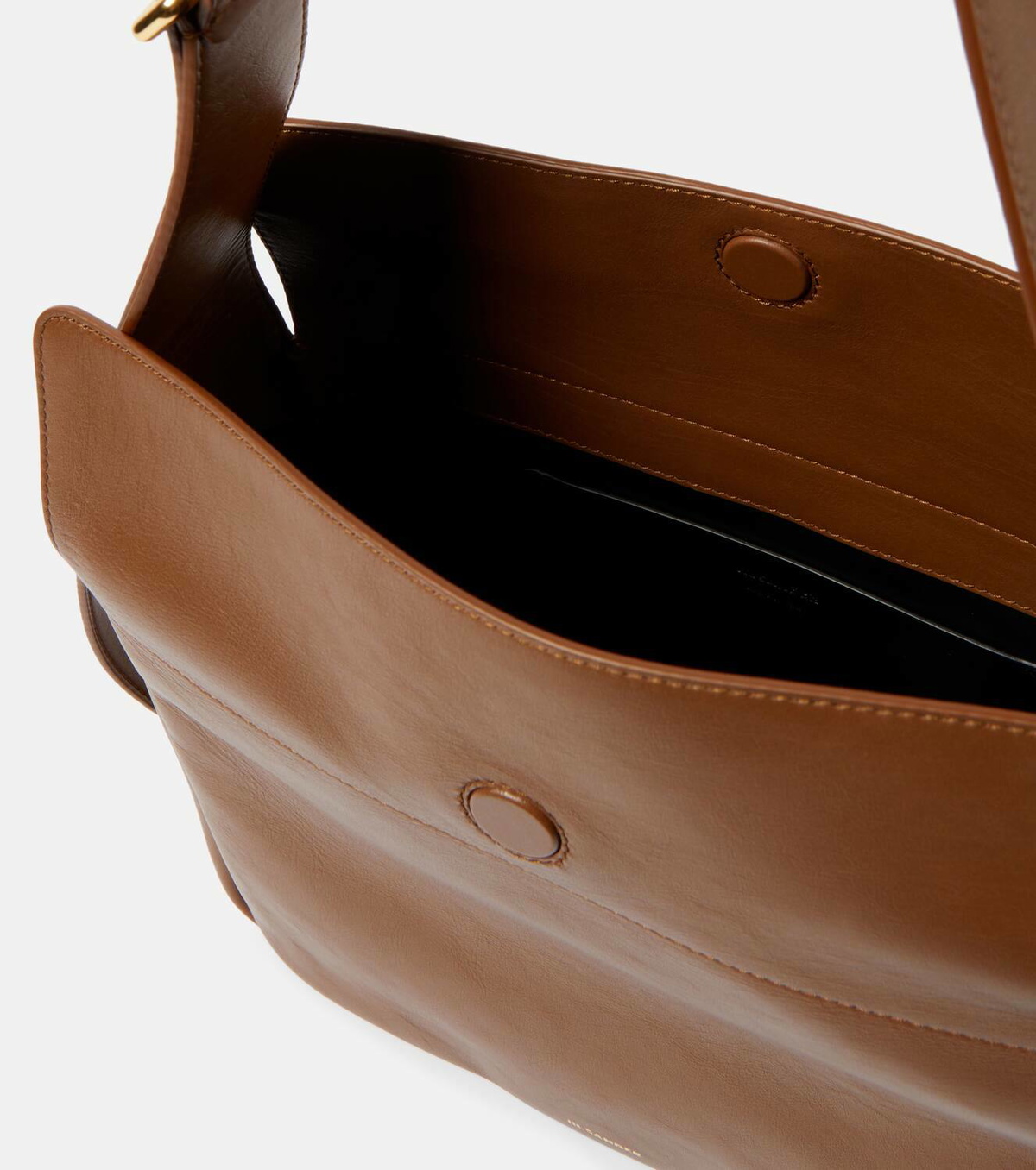 【関税込み】Flap Messenger Xs Crossbody - Jil Sander - Leath Jil Sander Flap Messenger Small leather shoulder bag Jil Sander