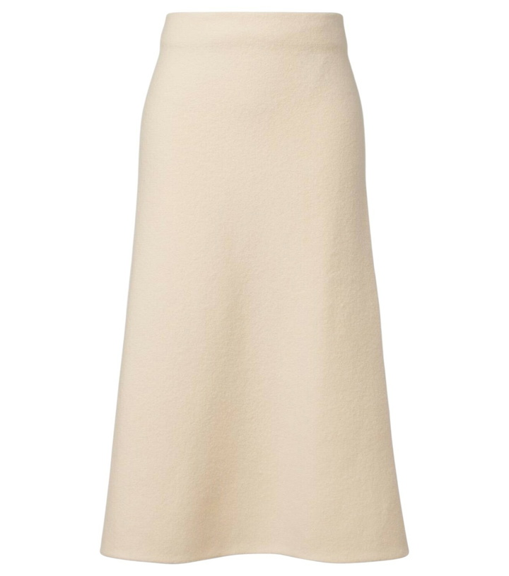 Photo: Jil Sander Wool midi skirt