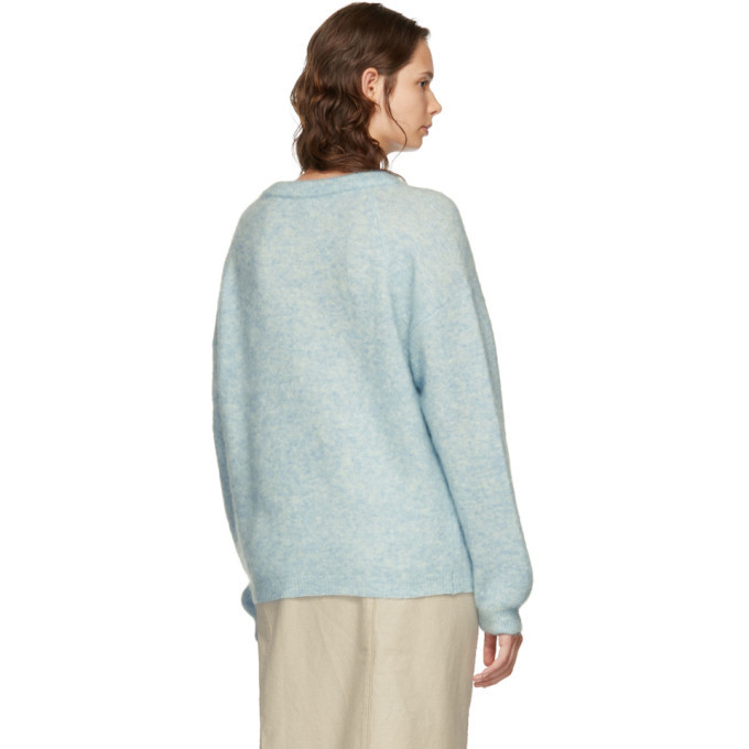 Acne Studios Blue Mohair Dramatic Crewneck Acne Studios