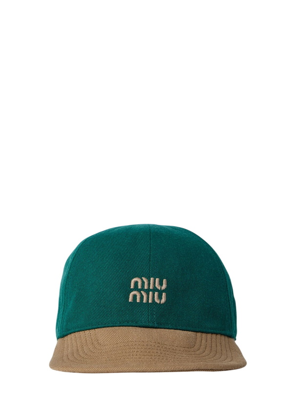 Photo: Miu Miu Logo Motif Baseball Cap