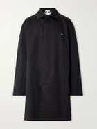 LOEWE - Logo-Embroidered Twill Trench Coat - Black