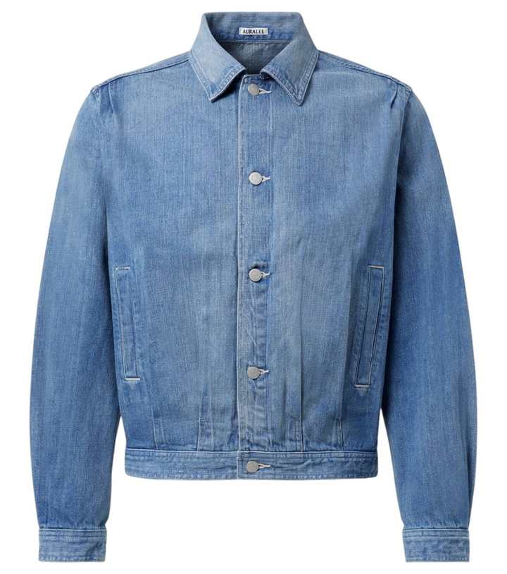 Photo: Auralee Faded denim jacket