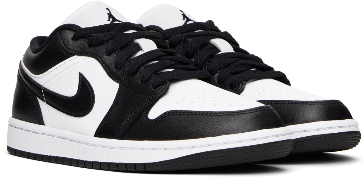 Nike Jordan White &. Black Air Jordan 1 Low Sneakers