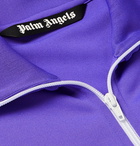 Palm Angels - Striped Logo-Print Tech-Jersey Track Jacket - Purple