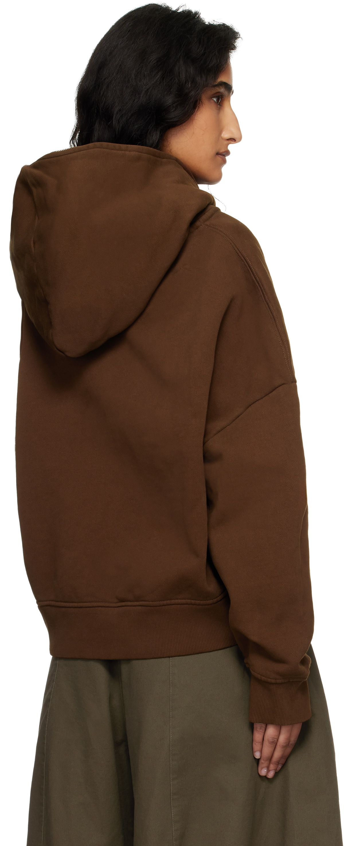 Entire Studios Brown Eternal Zip Hoodie