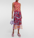 Dries Van Noten - Floral wrap midi skirt