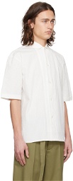 Róhe Off-White Camp Collar Shirt