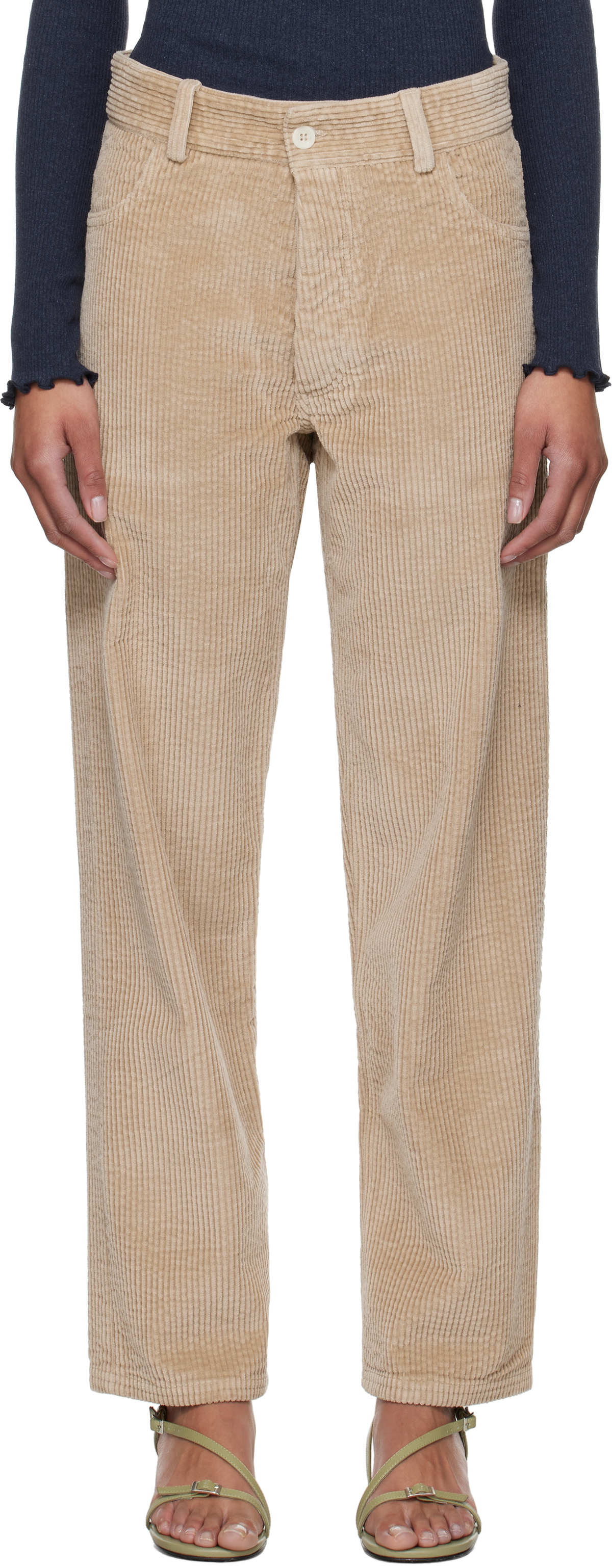 Baserange Beige Indre Trousers