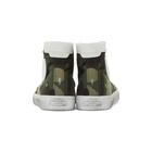 Saint Laurent Khaki Camouflage Print Bedford Sneakers