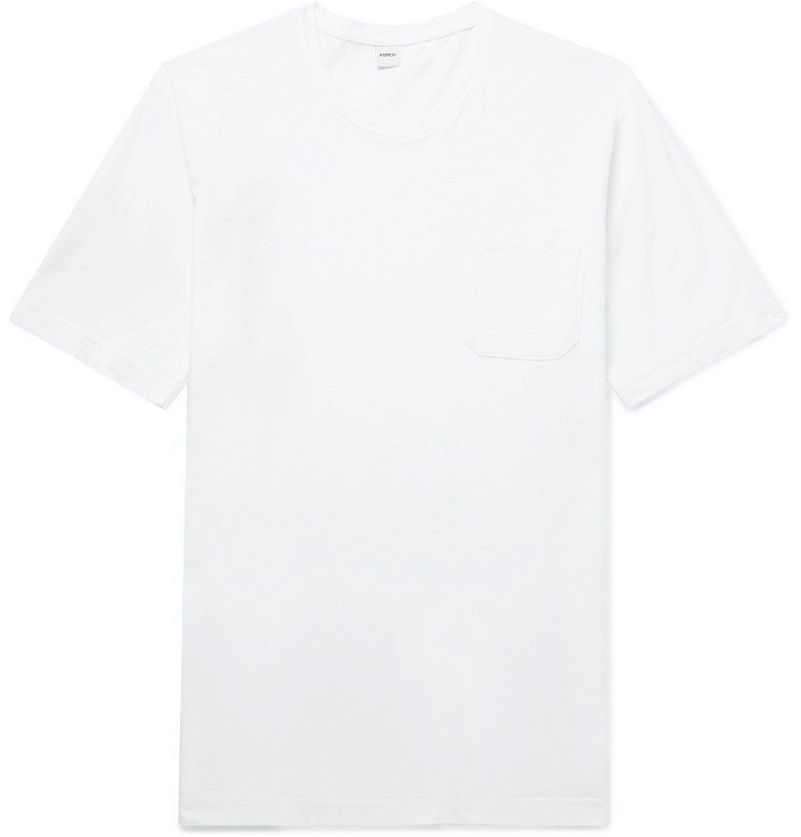 Photo: Aspesi - Cotton-Jersey T-Shirt - Men - White
