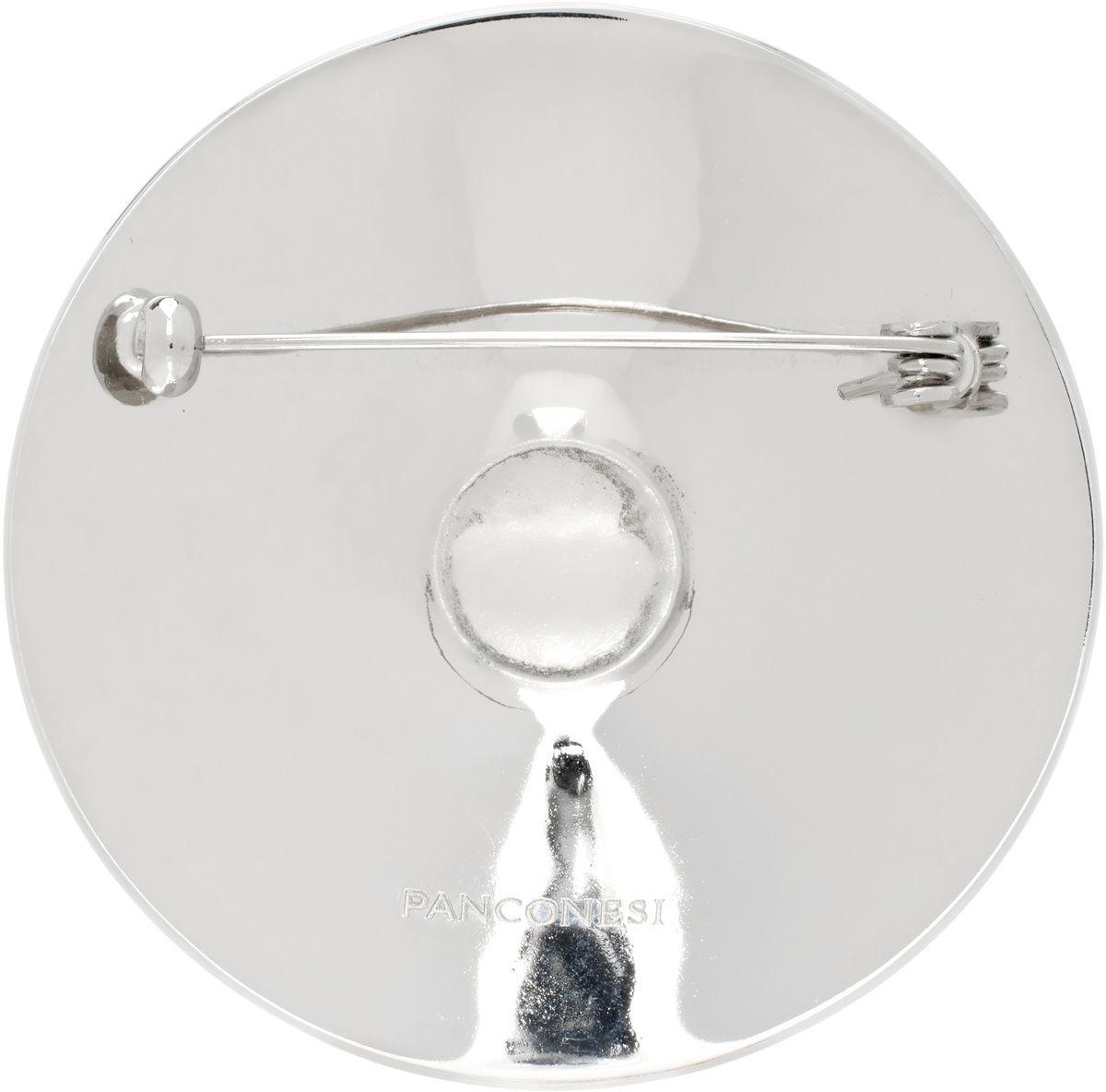 Panconesi Silver Lamina Diamanti Brooch