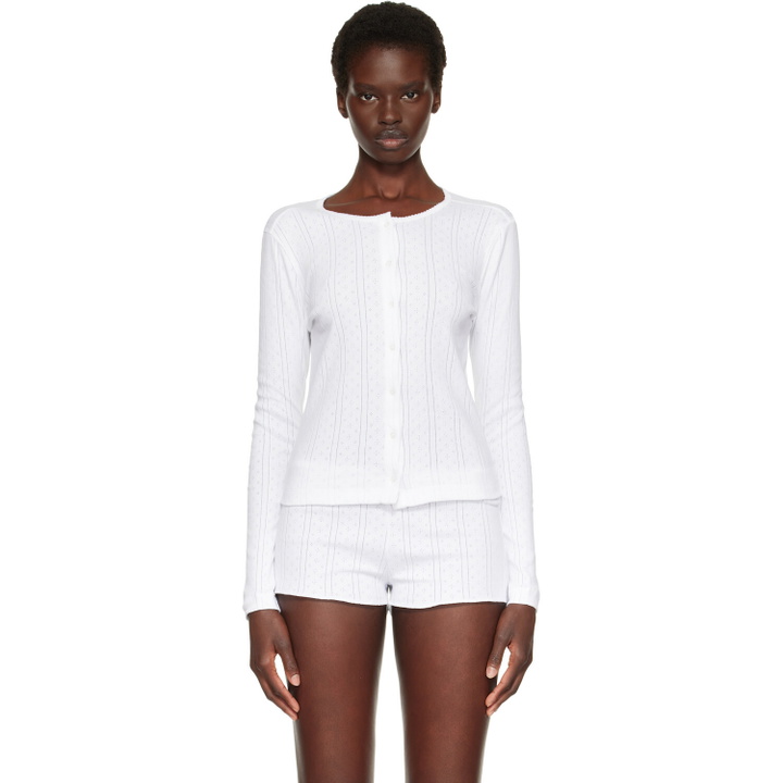 Photo: Cou Cou White 'The Cardigan' Cardigan