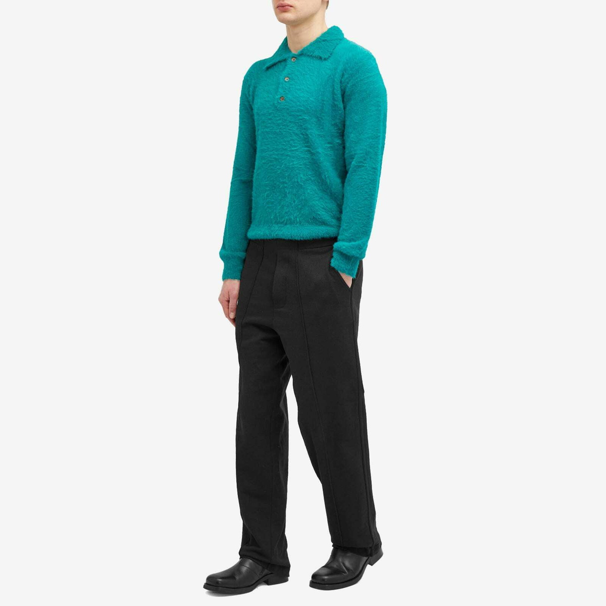 Wood Wood Men's Sebastian Knit Jumper in Bright Green
