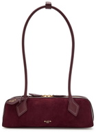Alaïa Le Teckle Small Leather and Suede Shoulder bag - Burgundy - One Size