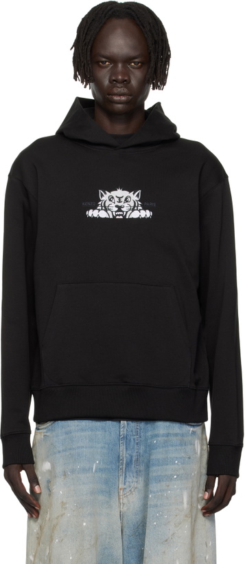Photo: Kenzo Black Kenzo Paris 'KENZO Happy Tiger' Embroidered Hoodie