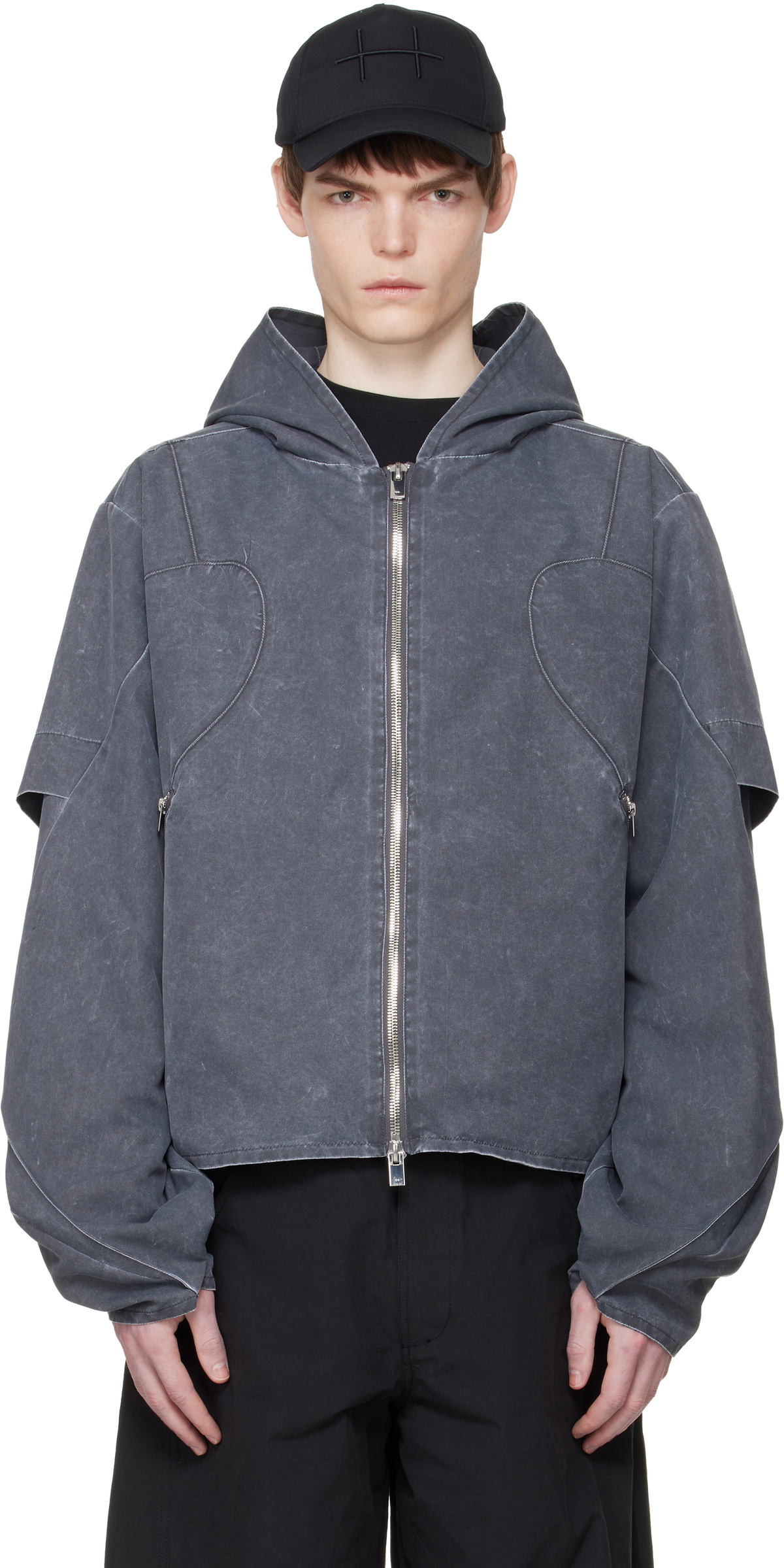 HELIOT EMIL Gray Crinis Jacket
