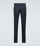 Incotex - Cotton linen-blend slim-fit pants