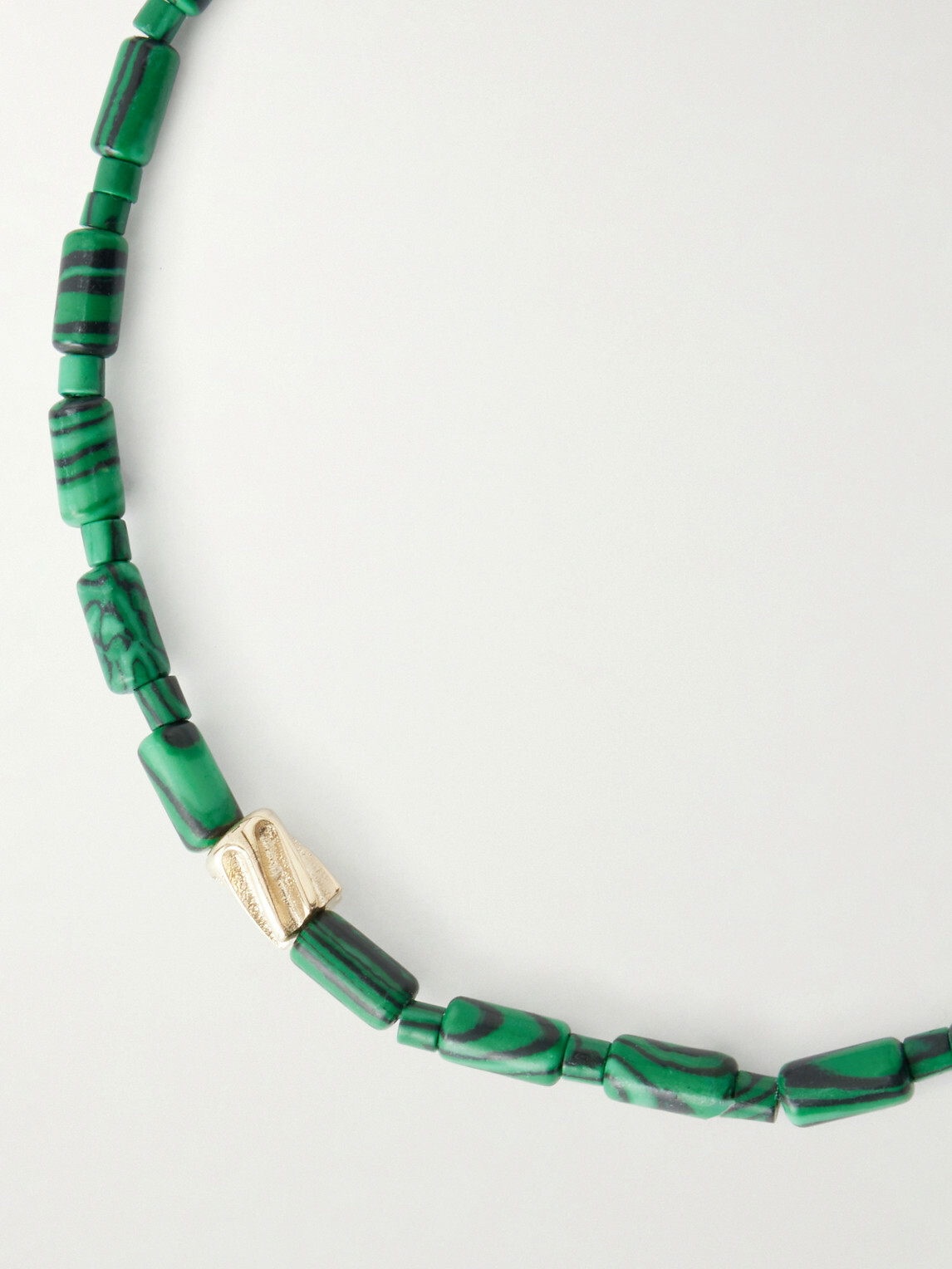 Luis Morais - 14-Karat Gold Agate Beaded Bracelet
