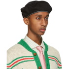 Gucci Black Wool GG Beret