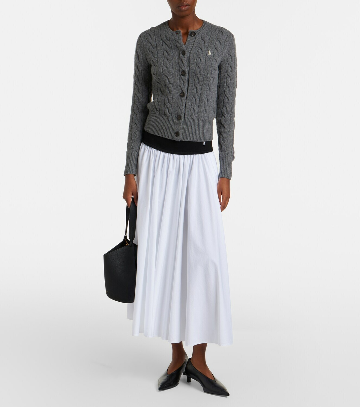 Polo Ralph Lauren Cable-knit wool and cashmere cardigan