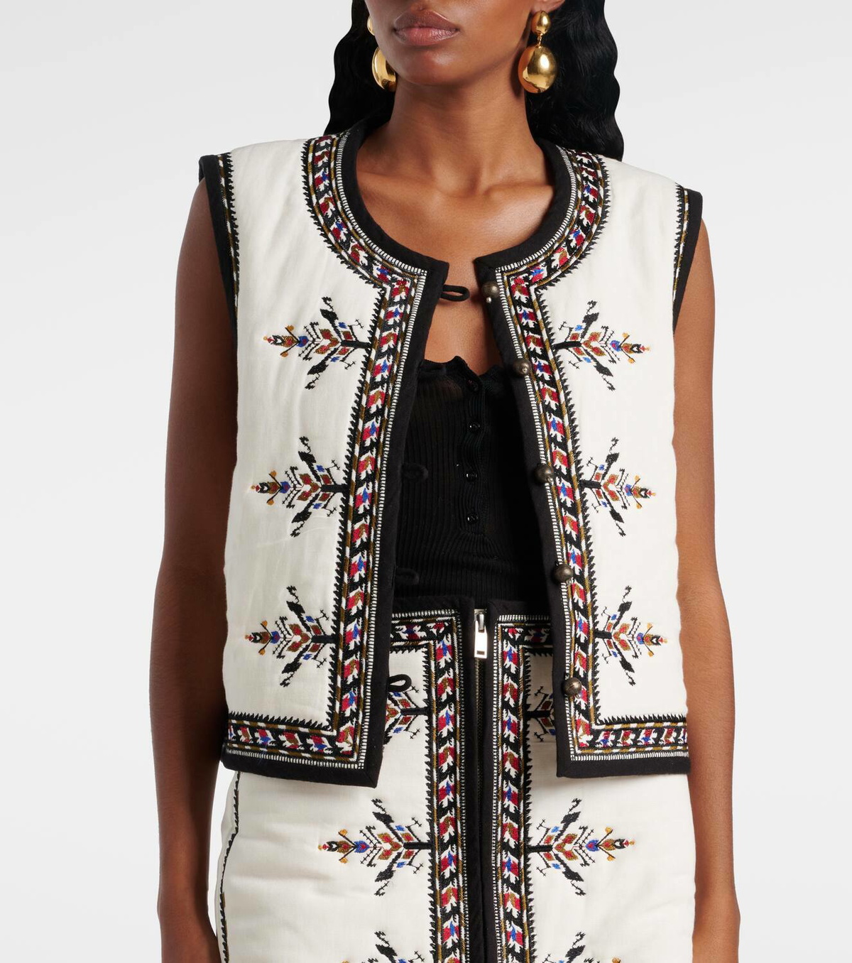Marant Etoile Zeana embroidered vest
