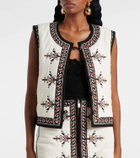 Marant Etoile Zeana embroidered vest