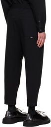 SOPHNET. Black 1Tuck Trousers