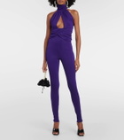 Magda Butrym Gathered halterneck jersey jumpsuit