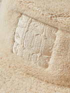 Jacquemus - Logo-Embroidered Cotton-Terry Bucket Hat - Neutrals