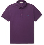 Etro - Logo-Embroidered Cotton-Piqué Polo Shirt - Purple