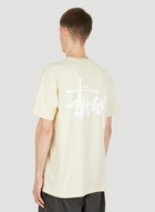 Basic Logo Print T-Shirt in Cream