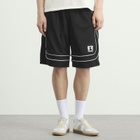 Rhude Men's Baggy Mesh Basketball Shorts in Black/White