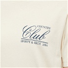 Sporty & Rich Men's 94 Country Club T-Shirt in Cream/Navy