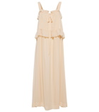 See By Chloe - Ruffled-trimmed georgette maxi dress