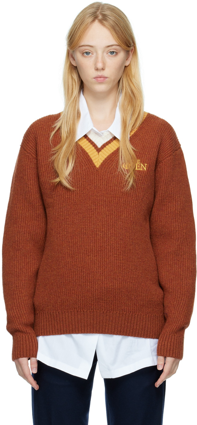 Manors Golf Orange Patch Sweater