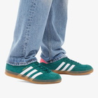 Adidas Men's Gazelle Indoor Sneakers in Collegiate Green/Ftwr White/Lucid Pink