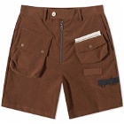 DIGAWEL x F/CE 6 Pocket Corduroy Shorts in Brown